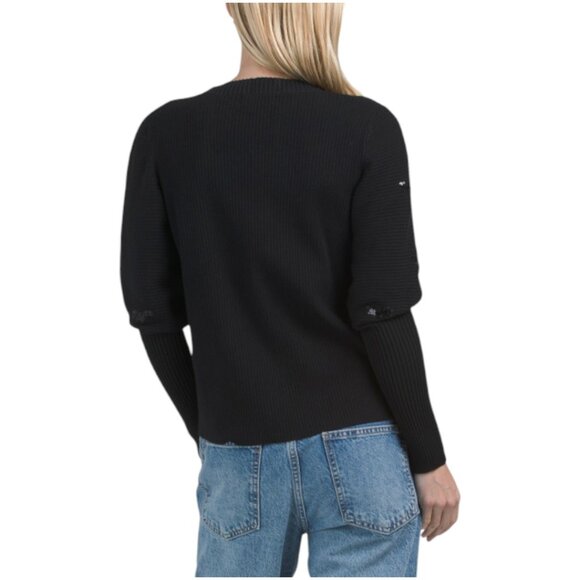 NANCY YANG Puff Sleeve Cardigan - Picture 4 of 4